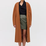 TAN SUITING TONDO COAT
