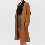 TAN SUITING TONDO COAT