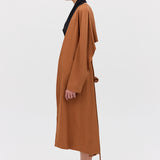 TAN SUITING TONDO COAT
