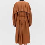 TAN SUITING TONDO COAT