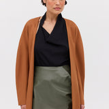 TAN SUITING TONDO COAT