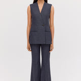 NAVY LINEN NADJA PANT