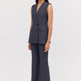 NAVY LINEN NADJA PANT