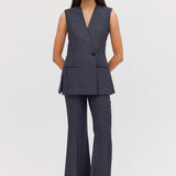 NAVY LINEN NADJA PANT