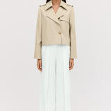 SHELL COTTON ELLIPSIS TRENCH