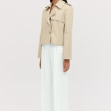 SHELL COTTON ELLIPSIS TRENCH