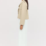 SHELL COTTON ELLIPSIS TRENCH