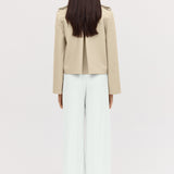 SHELL COTTON ELLIPSIS TRENCH