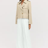 SHELL COTTON ELLIPSIS TRENCH