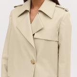 SHELL COTTON ELLIPSIS TRENCH