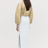 SAND COTTON CAMPBELL CROP BOMBER