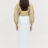 SAND COTTON CAMPBELL CROP BOMBER