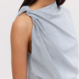 NAVY STRIPE YANG TOP