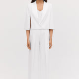 IVORY SATIN CREPE JACQUETTE
