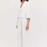 IVORY SATIN CREPE JACQUETTE