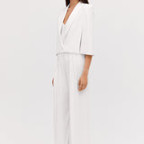 IVORY SATIN CREPE JACQUETTE