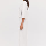 IVORY SATIN CREPE JACQUETTE