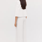 IVORY SATIN CREPE JACQUETTE