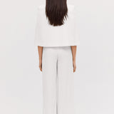 IVORY SATIN CREPE JACQUETTE