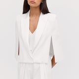 IVORY SATIN CREPE JACQUETTE