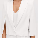 IVORY SATIN CREPE JACQUETTE