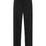BLACK SATIN CREPE TONDO PANT