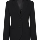 BLACK CREPE ENSO JACKET