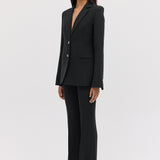 BLACK CREPE ENSO JACKET