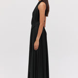 BLACK SILK ISABELLA GOWN