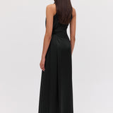BLACK SILK ISABELLA GOWN