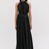 BLACK SILK ISABELLA GOWN