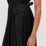 BLACK SILK ISABELLA GOWN