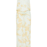 MINT BLOOM CREPE MAJORCA DRESS