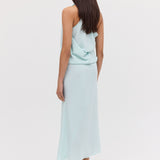 AQUA SILK VISCOSE CDC OBLIQUE SKIRT