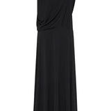 BLACK JERSEY MANDALA DRESS