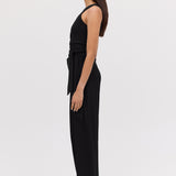 BLACK JERSEY AESTHETE TOP