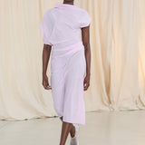 LILAC SILK CDC DECODE DRESS