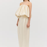 CREAM SATIN AFFINITY SKIRT
