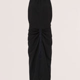 BLACK CREPE MAJORCA DRESS