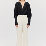 BLACK COTTON CIRCA SHIRT