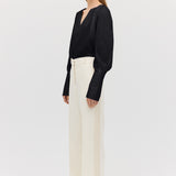 BLACK COTTON CIRCA SHIRT