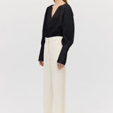 BLACK COTTON CIRCA SHIRT
