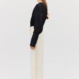 BLACK COTTON CIRCA SHIRT