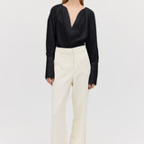 BLACK COTTON CIRCA SHIRT
