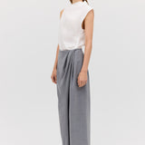 GREY WOOL CANDOUR PANT