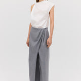 GREY WOOL CANDOUR PANT