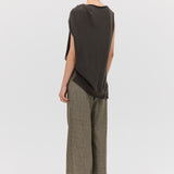 LIQUORICE CASHMERE GENTLE KNIT