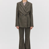 LIQUORICE WOOL INTERLUDE JACKET