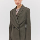 LIQUORICE WOOL INTERLUDE JACKET