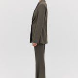LIQUORICE WOOL INTERLUDE JACKET